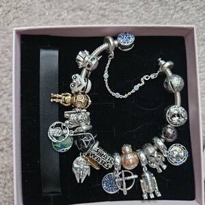Pandora Star Wars Charm Bracelet Authentic